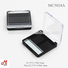 MC5024A 2 Colors small clear rectangle eyeshadow case with small mirror